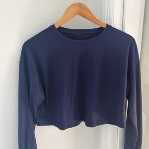 Lululemon Athletica Deep Blue Crop Top